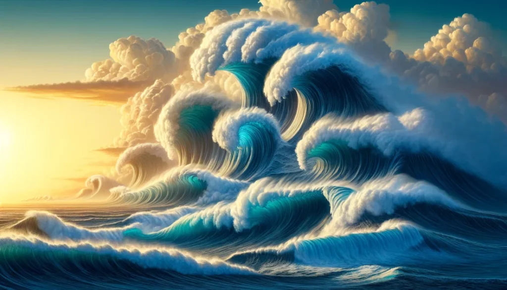 波が印象的な海の夢